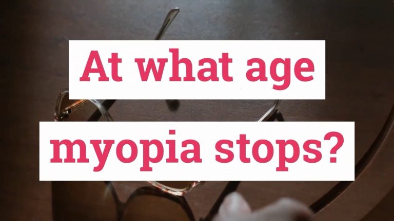 Does myopia improve age?