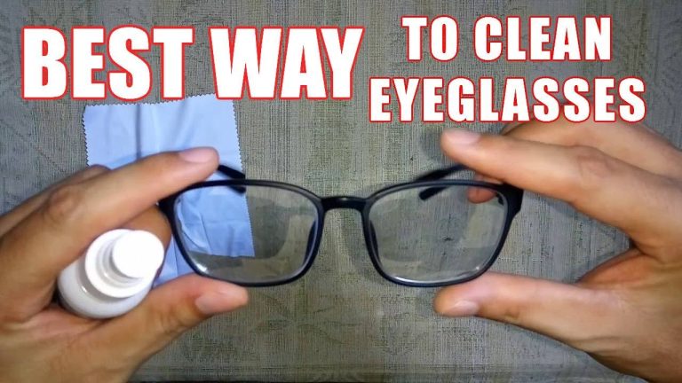 How do you clean eyeglass cloths?
