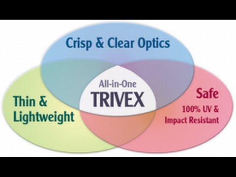 What is the thickness of Trivex lenses?